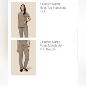 Mandala macchiato scrub set XS